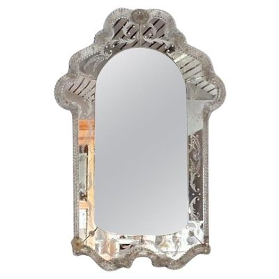 Venetian Murano Floral Wall Mirror-JG-1814918