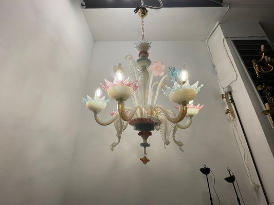 Venetian Murano Glass Chandelier, 1960s-JJC-1770864