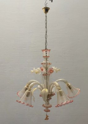 Venetian Murano Glass Chandeliers, 1960s, Set of 2-JJC-1780055