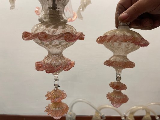 Venetian Murano Glass Chandeliers, 1960s, Set of 2-JJC-1780055