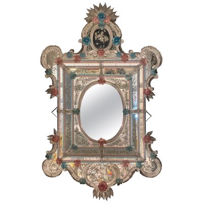 Venetian Murano Glass Mirror-MBH-1032493