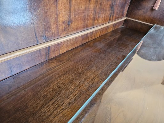 Venetian Sideboard in Mahogany & Glass with Swivel Mirror, 1890s-ZUW-1799298