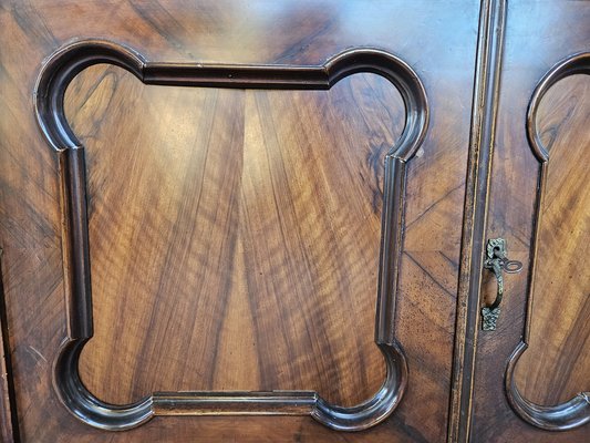 Venetian Sideboard in Mahogany & Glass with Swivel Mirror, 1890s-ZUW-1799298