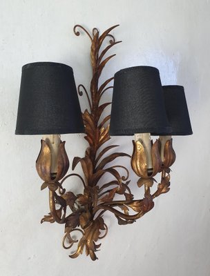 Venetian Tole Wall Sconces, 1950s, Set of 2-FO-1406717