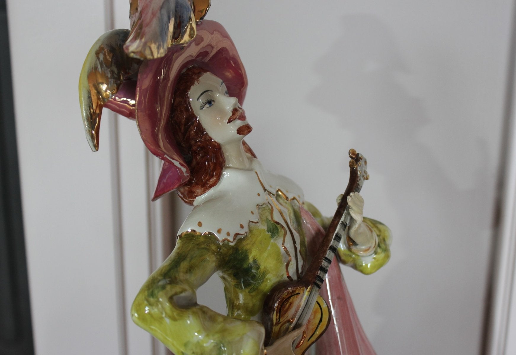 Venetian Troubadour Porcelain Statuette