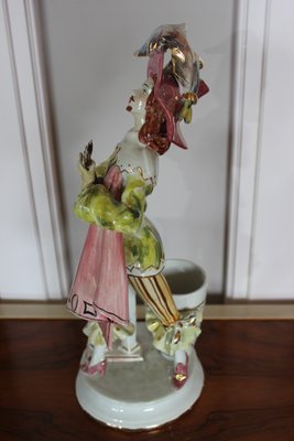 Venetian Troubadour Porcelain Statuette-UWJ-1117690