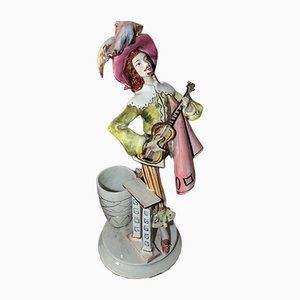 Venetian Troubadour Porcelain Statuette-UWJ-1117690