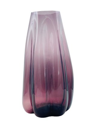 Venetian Violet Murano Glass Vase in Alessadro Mendini Style, Italy, 1970s-YUW-1318925