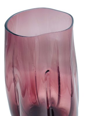 Venetian Violet Murano Glass Vase in Alessadro Mendini Style, Italy, 1970s-YUW-1318925