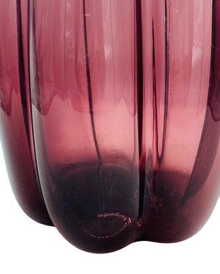 Venetian Violet Murano Glass Vase in Alessadro Mendini Style, Italy, 1970s-YUW-1318925