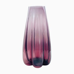 Venetian Violet Murano Glass Vase in Alessadro Mendini Style, Italy, 1970s-YUW-1318925