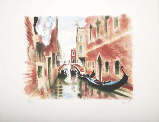 Venice - Original Lithograph 1960s 1960s-ZCI-755334