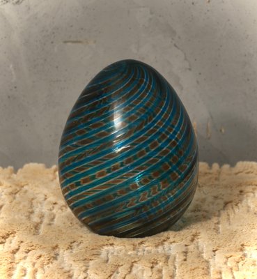 Venini Murano Art Glass Egg 50th Confartigianato Series Egg, 1997-UH-2018434