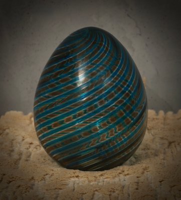 Venini Murano Art Glass Egg 50th Confartigianato Series Egg, 1997-UH-2018434