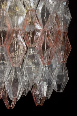 Venini Pink and Ice Poliedri Chandelier by Carlo Scarpa, 1955-MBH-1031762