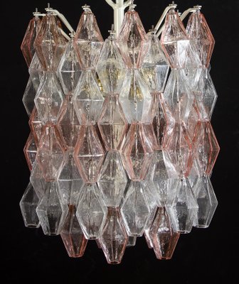 Venini Pink and Ice Poliedri Chandelier by Carlo Scarpa, 1955-MBH-1031762