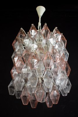 Venini Pink and Ice Poliedri Chandelier by Carlo Scarpa, 1955-MBH-1031762