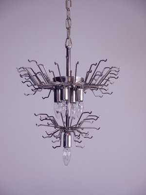 Venini Style Chandeliers in Murano with 92 Trasparent Prism, 1990-OVO-1235336