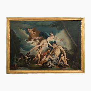 Venus & Adonis, 18th Century, Oil on Canvas, Framed-KKK-1450721