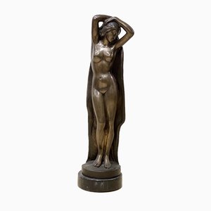 Venus At the Bath, Cast Bronze Sculpture, 20th Century-WIM-875595