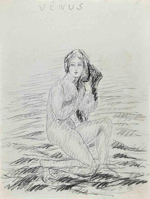 Venus Goddess, Original Drawing, Early 20th-Century-ZCI-1250830