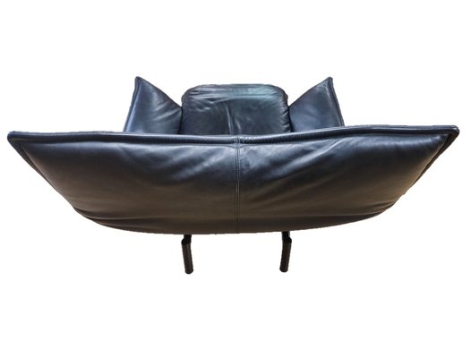 Veranda Lounge Chair in Leather by Vico Magistretti for Cassina, 1980s-CXT-1811663