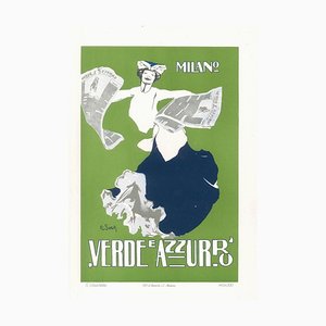 Verde e Azzurro - Original Advertising Lithograph by E. Sacchetti - 1914 ca. 1914 ca.-ZCI-759786