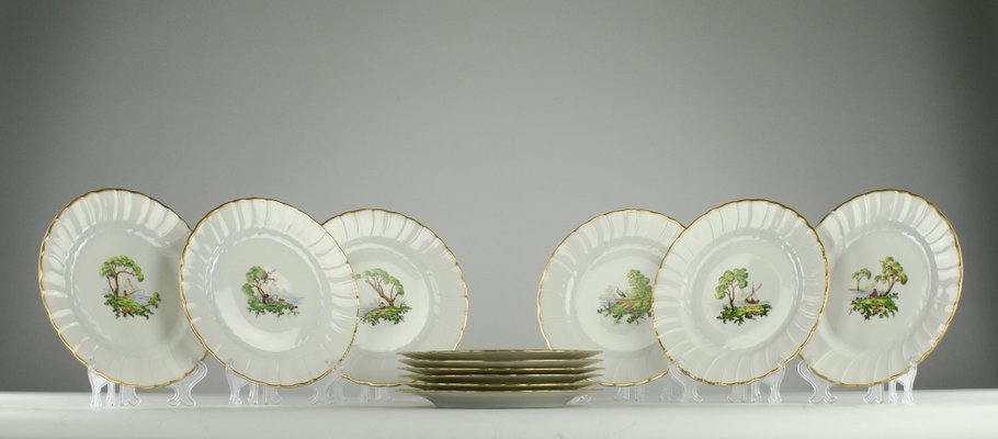 Verlaine Dessert Plates from Bernardaud, France, 1900s, Set of 6-KEM-2032080