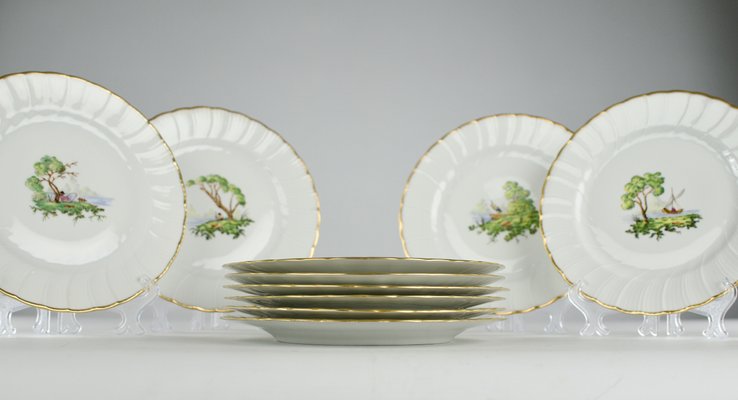 Verlaine Dessert Plates from Bernardaud, France, 1900s, Set of 6-KEM-2032080