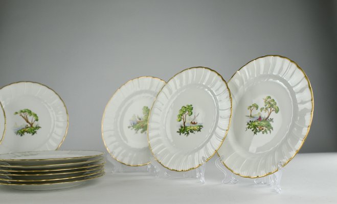 Verlaine Dessert Plates from Bernardaud, France, 1900s, Set of 6-KEM-2032080