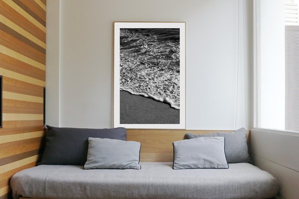 Vertical Morning Seashore, Large Black and White Seascape Giclée, Sugimoto Style, 2021-RWC-965356