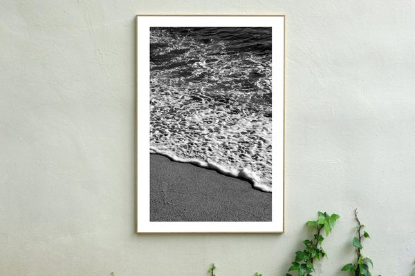 Vertical Morning Seashore, Large Black and White Seascape Giclée, Sugimoto Style, 2021-RWC-965356