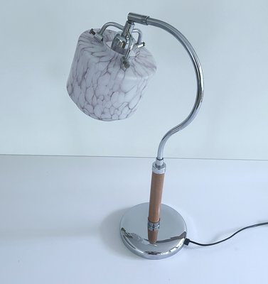 Very Large Art Deco Glass Table Lamp, 1970s-GUT-2036070