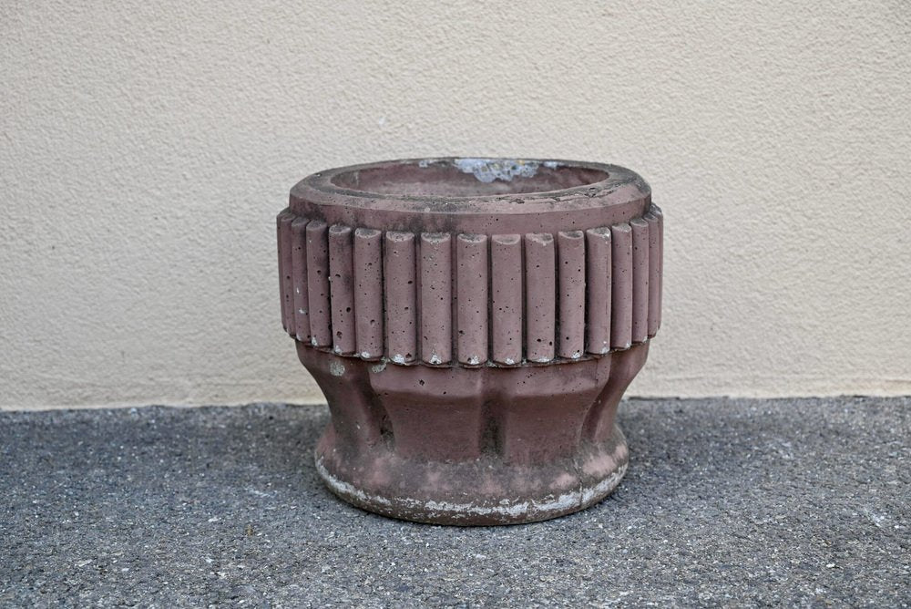 Very Large Brutalist Outdoor Concrete Planter, 1970s