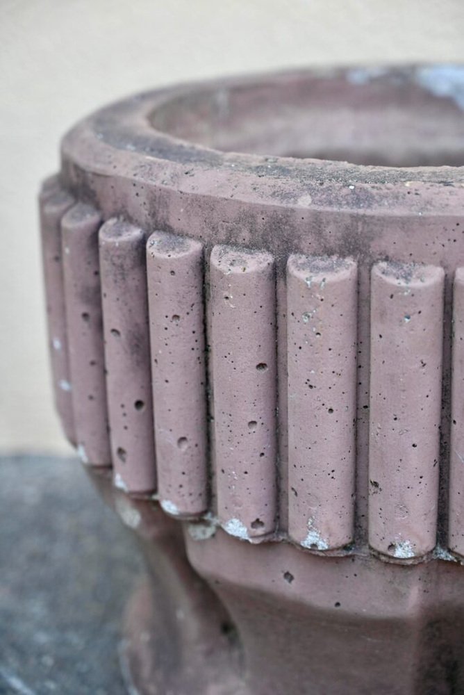 Very Large Brutalist Outdoor Concrete Planter, 1970s