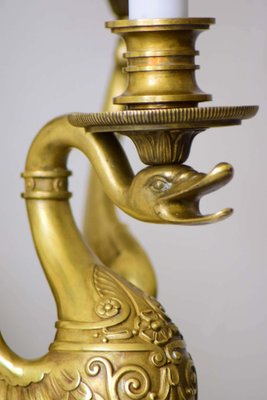 Very Large Wall Lamp with Swan Figure-SPD-1131450