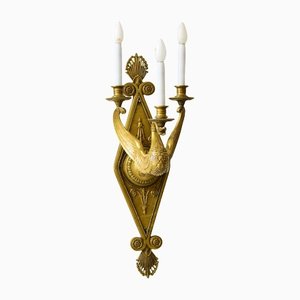 Very Large Wall Lamp with Swan Figure-SPD-1131450