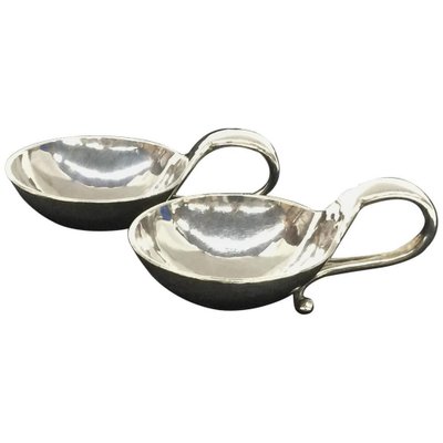 Very Small 110 Silver Salt Cellars by Georg Jensen, 1915-1930, Denmark, Set of 2-UCH-1224832