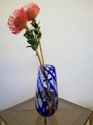 Vessel in Blue Murano Glass, 1960s-UIW-1154912