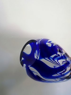 Vessel in Blue Murano Glass, 1960s-UIW-1154912