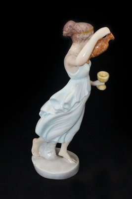 Vestal Ceramic Figure With Jug and Goblet by Giovanni Ronzan for Ronzan, 1940s-IJR-773505