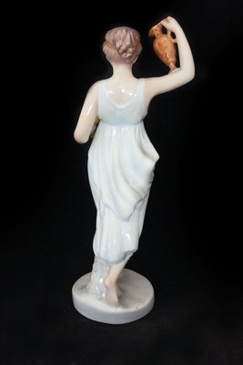 Vestal Ceramic Figure With Jug and Goblet by Giovanni Ronzan for Ronzan, 1940s-IJR-773505