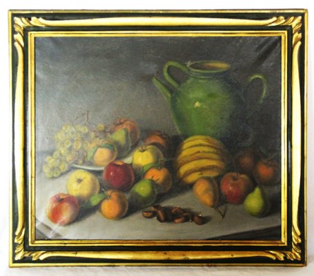 Vicenç Oliver Arasanz, Still Life with Fruit, 1960s, Oil on Canvas, Framed-ZYI-1352922