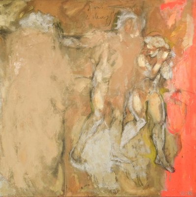 Vicente Vela, Large Figurative Expressionist Nude Studies, 1997, Oil on Canvas, Set of 2-AOI-1115606