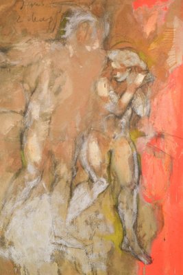 Vicente Vela, Large Figurative Expressionist Nude Studies, 1997, Oil on Canvas, Set of 2-AOI-1115606