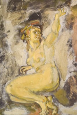 Vicente Vela, Large Figurative Expressionist Nude Studies, 1997, Oil on Canvas, Set of 2-AOI-1115606