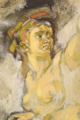 Vicente Vela, Large Figurative Expressionist Nude Studies, 1997, Oil on Canvas, Set of 2-AOI-1115606