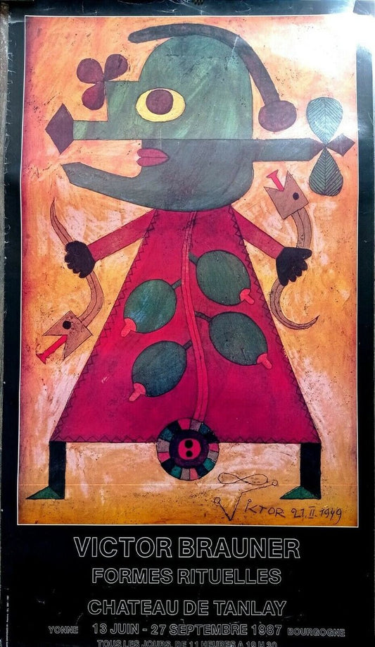 Victor Brauner, Formes Rituelles, 1987, Lithograph