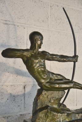 Victor Demanet, Art Deco Archer, 1920s, Bronze-AXR-1721575