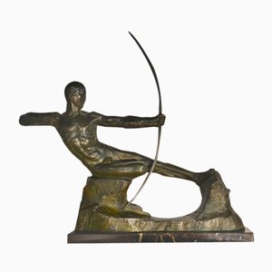 Victor Demanet, Art Deco Archer, 1920s, Bronze-AXR-1721575